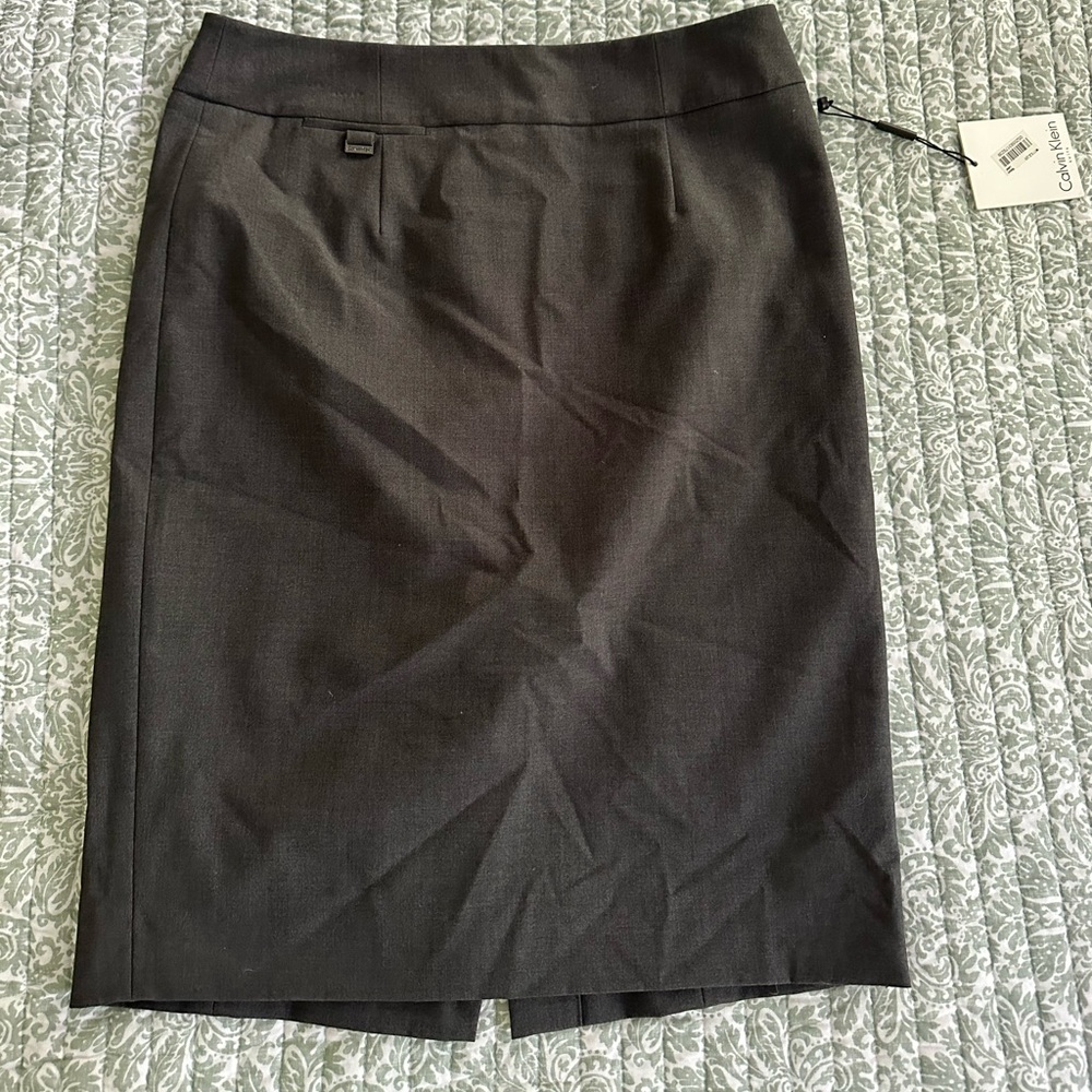 Classic CK Grey Pencil Skirt